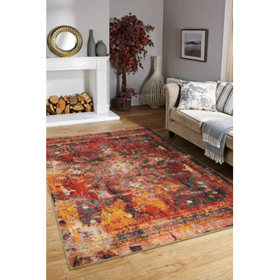 Tapis rouge en chenille Mae