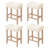 Backless Saddle Upholstered 26" Counter Stool with Wood Frame-1247161820