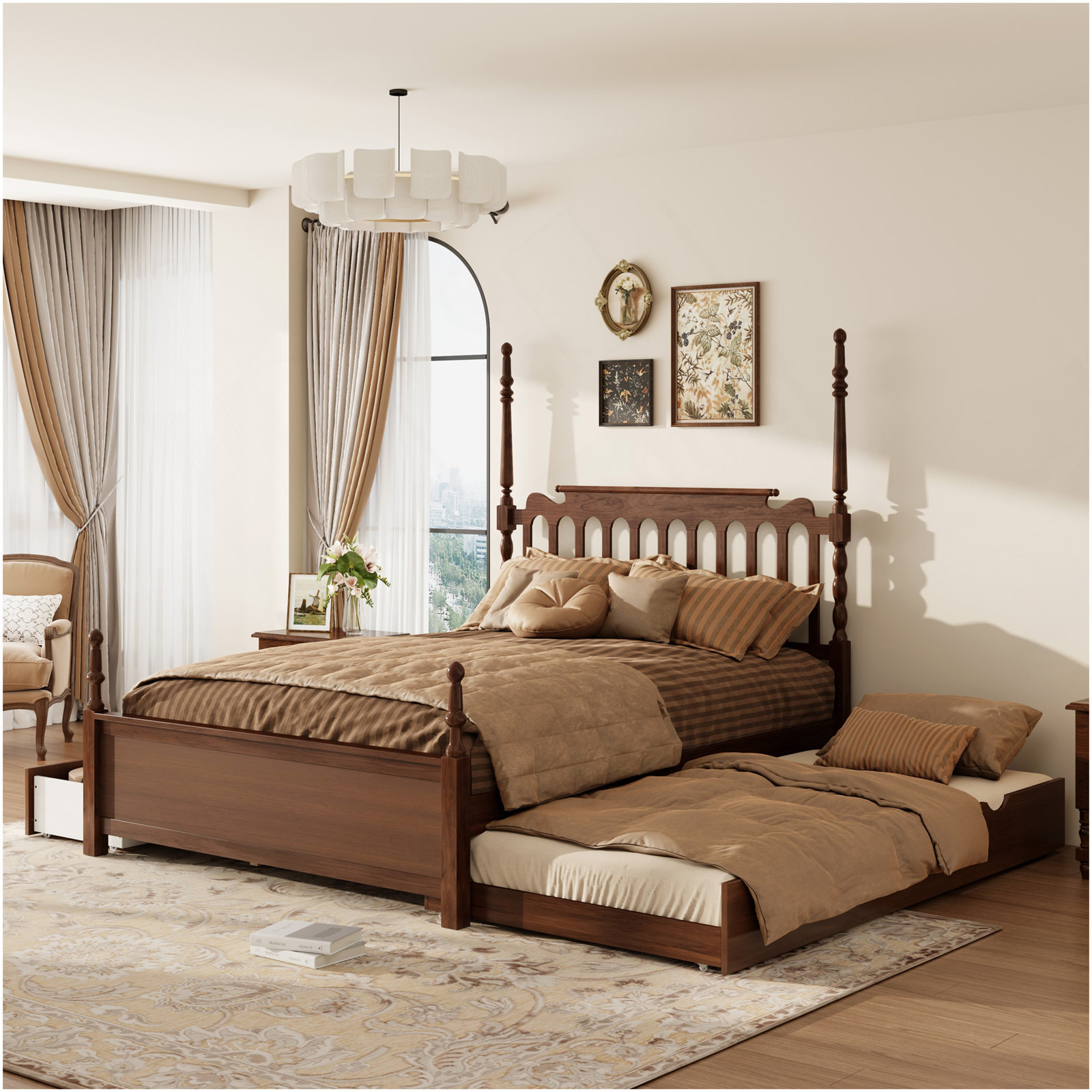 Bed, Walnut