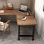 Bureau d'angle en bois massif en forme de L-844265624-844265625