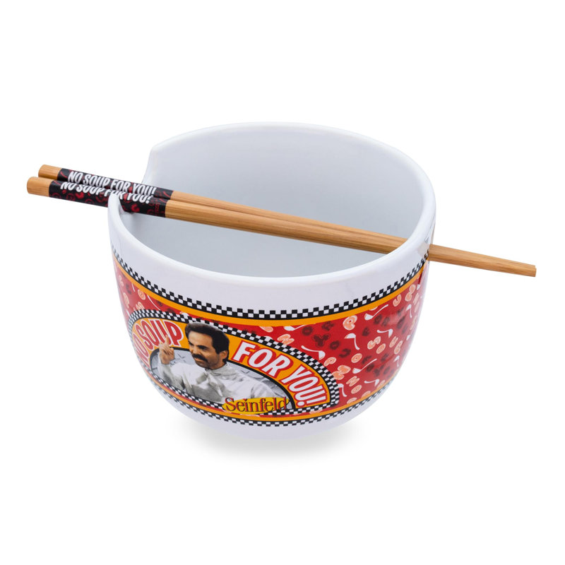 Ensemble de bol et de baguettes 20 onces Keyler Seinfeld «no Soup For You»