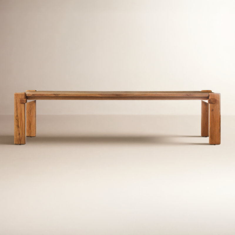 Marcia Solid Oak Dining Table, Natural Reclaimed French Oak