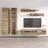 100" Modern Floating Wall Mounted Entertainment Center with 16-Color LED Lighting, High Gloss Finish-1684217540