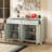 55.1" Modern Sideboard With Adjustable Shelves, 2 Drawers-443889830