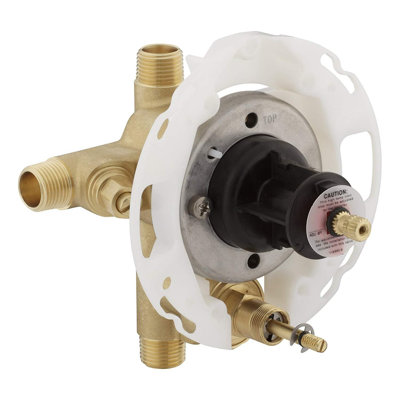 Gold Rite-temp® 1/2" Pressure-balancing Valve With Push-button Diverter And Screwdriver Stops (part Number: K-11748-ks-na)