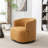 Tybias Faux Leather Swivel Barrel Chair-110828114