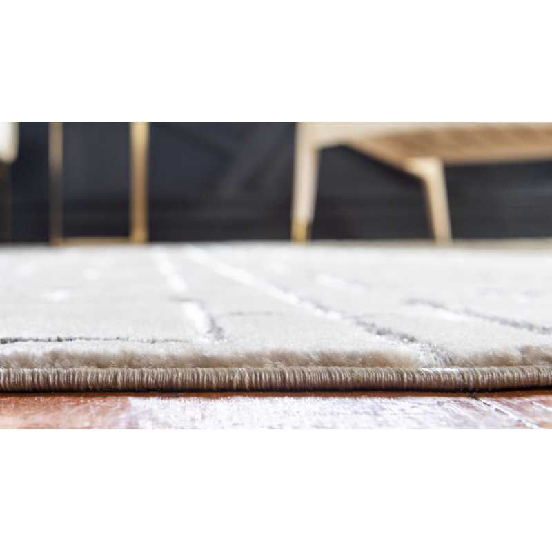 Geometric Area Rug, Rectangle 61 x 91cm