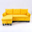 Canapé modulaire réversible en L avec rangement en L - Coton, jaune, bureau et appartement-1717445561