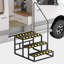 Marches de véhicule récréatif avec rampe, marches de spa antidérapantes à 3 marches, escalier extérieur de caravane pour piscine spa, camping-car