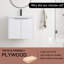 Meuble-lavabo simple avec plateau en céramique 24,14 po Calumn