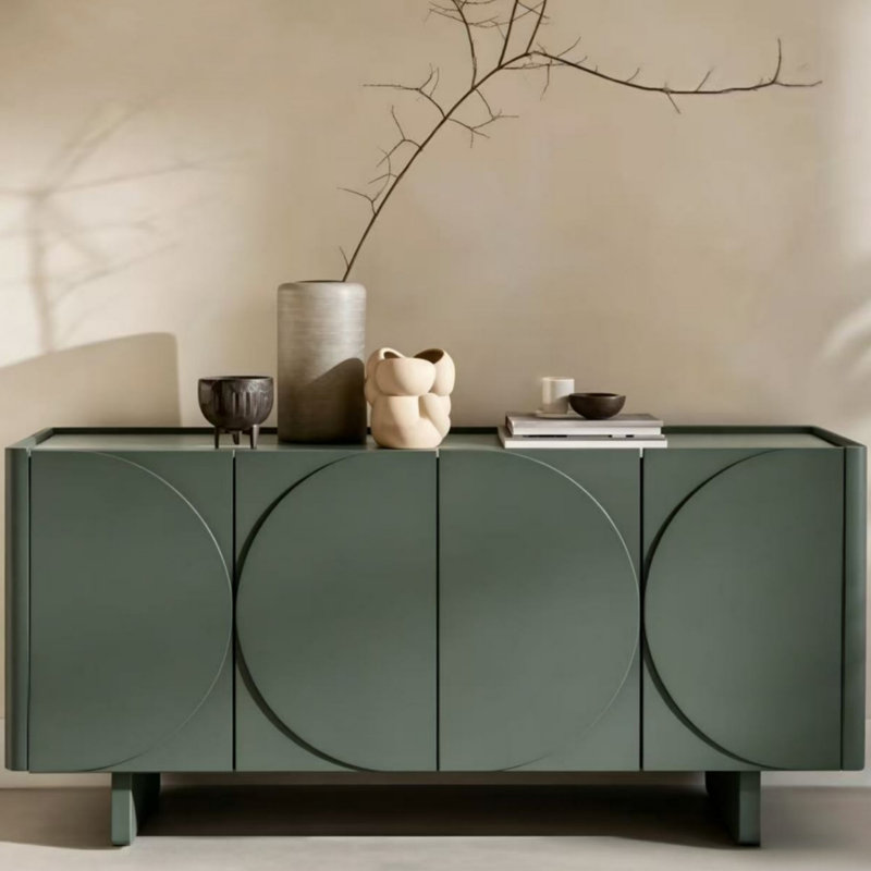 Simple Practical Sideboard, Dark green