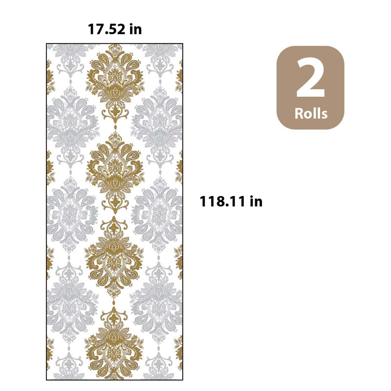 Rouleau de papier peint adhésif repositionnable fleur sur fond blanc, Blanc / Blanc