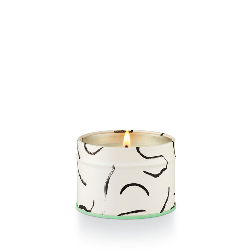 Go Be Lovely Coconut Milk Mango Small Fleur Tin Candle, Small Fleur Tin