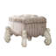 De coiffeuse And And Bone White avec siège entièrement rembourré et élégants