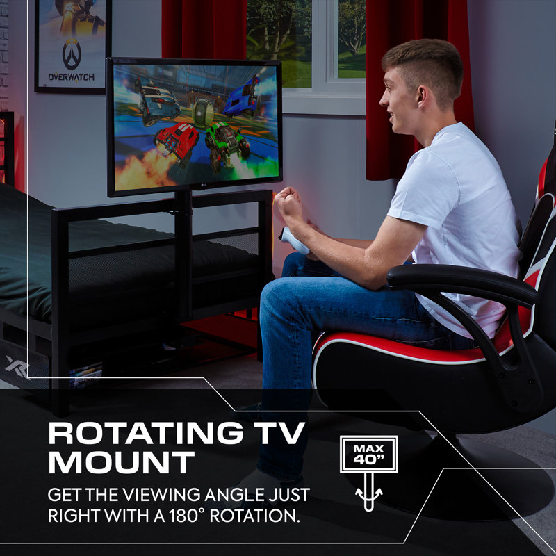 X Rocker Basecamp TV Gaming Bed, Black