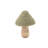 Glittered Wool Mushroom Decor