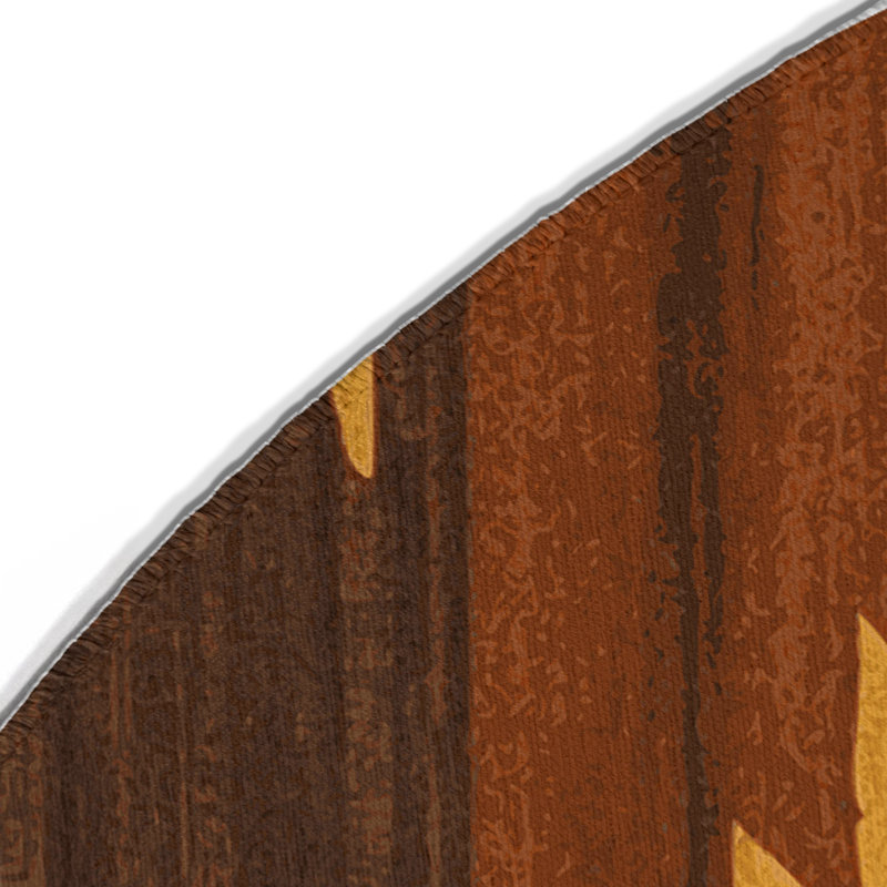 Spirit Dancer Indoor And Outdoor Area Rug, Round 5'
