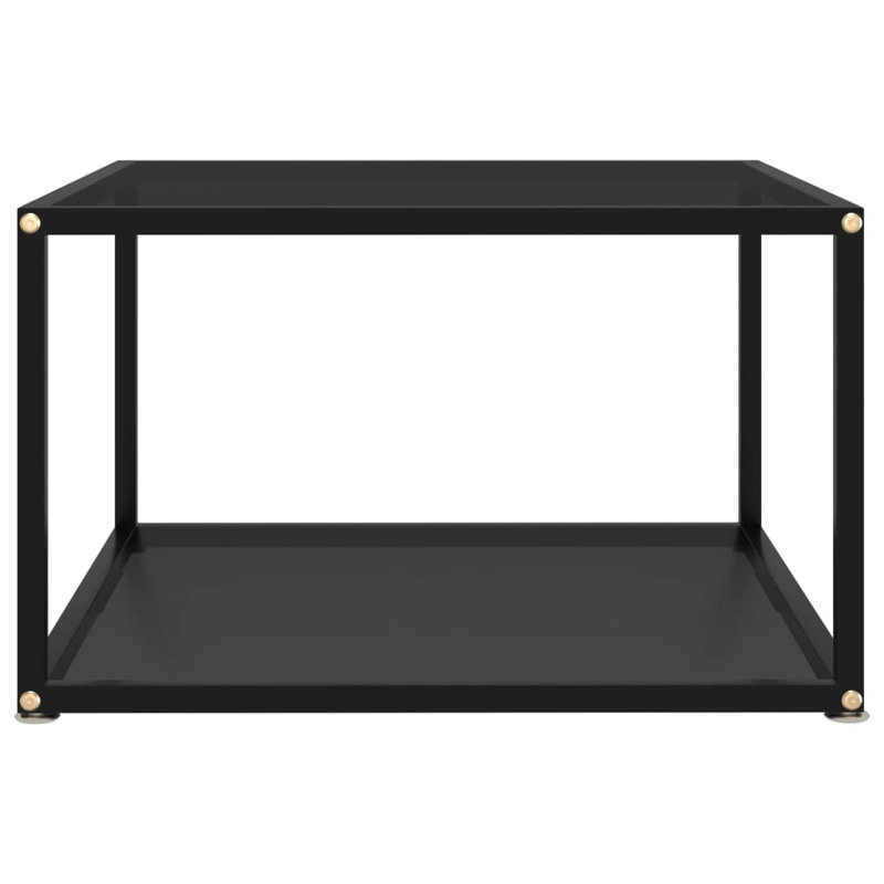 Table basse Frame, Noir, H 13,8 po x L 23,6 po x l 23,6 po, Noir