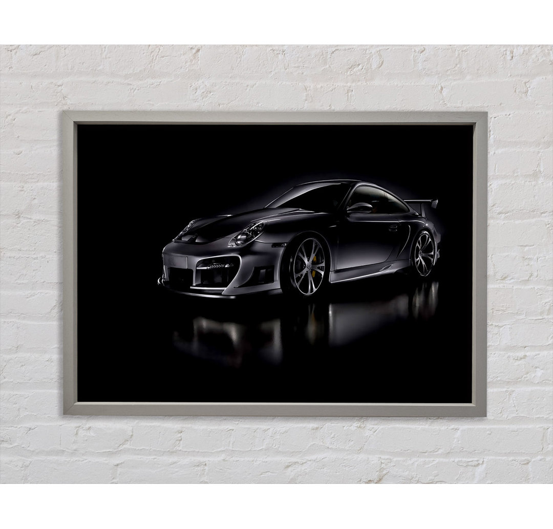 Dark Porsche GT Street Racing - Einzelbildrahmen Kunstdrucke auf Leinwand