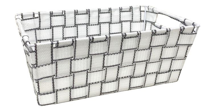 Panier de rangement en tissu, 11,5 po x 30 po