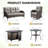 Aristil 5-Person PE Wicker Outdoor Patio Conversation Set With Firepit With Cushions-377239761