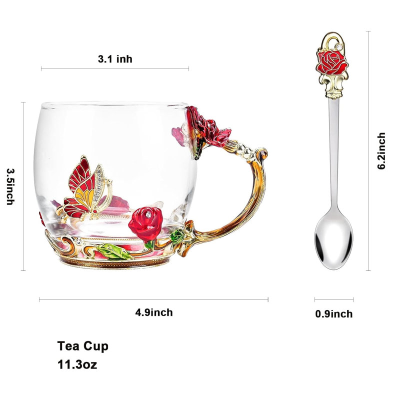 Tasse en verre 12 oz.