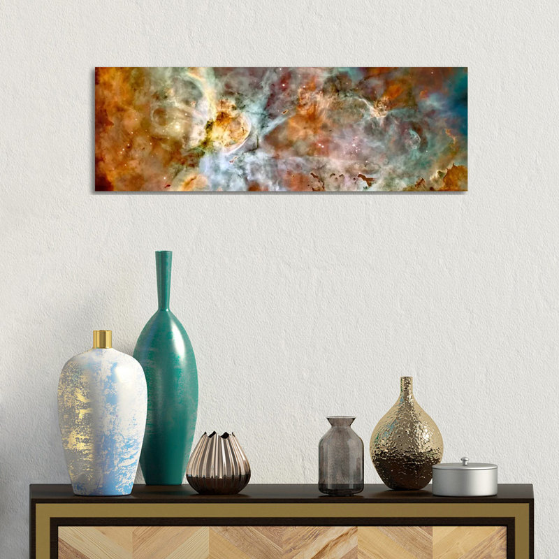 Carina Nebula (Hubble Space Telescope)' Graphic Art, 30.48 cm H x 91.44 cm W x 1.91 cm D, Wrapped Canvas