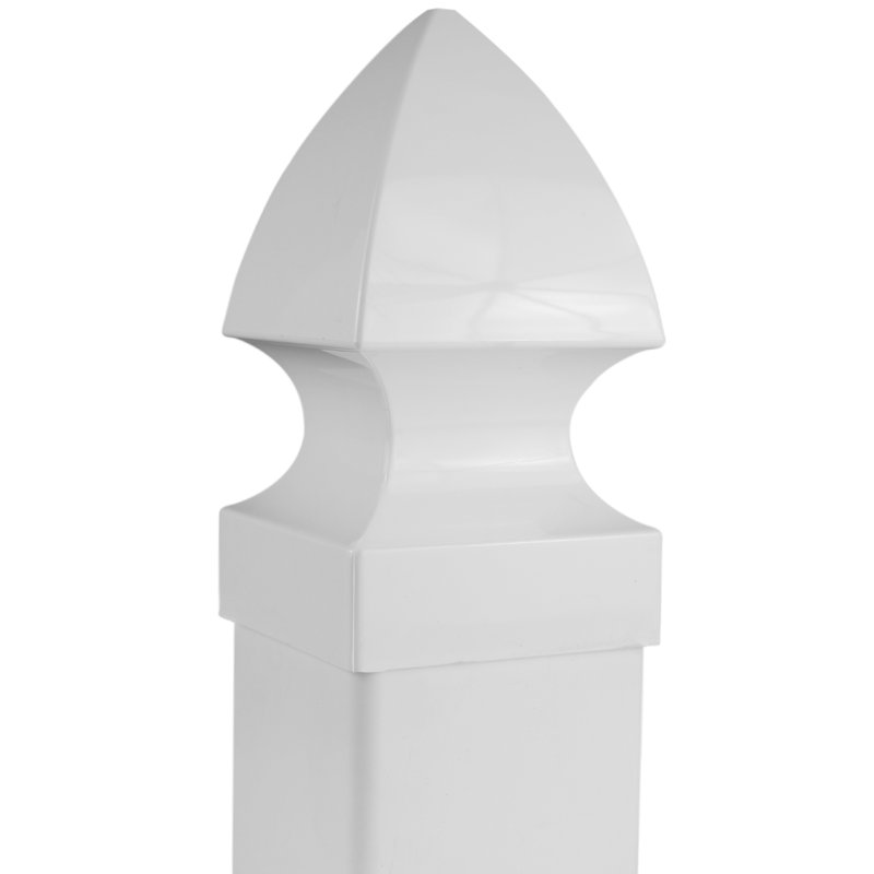 Classy Caps White Vinyl Post Cap for Posts