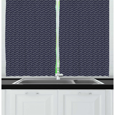 Chevron Tailored Kitchen Curtain