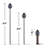 TIKI® Brand Easy Install 64 Inch TIKI Torch Metal Globe