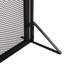 Écran de foyer attrayant en fer, noir mat - pièce décorative, H 29,91 po x l 40,62 po
