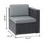 Ensemble de conversation modulaire en rotin avec coussins 4 pièces Cotswald-42897401