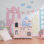 Teamson Kids Retro Wooden Play Kitchen with Chalkboard, Pretend Icemaker & Accessories