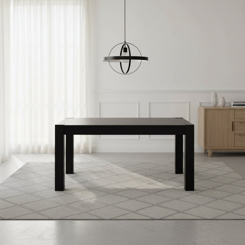 Modern Style Charcoal Gray Dining Table