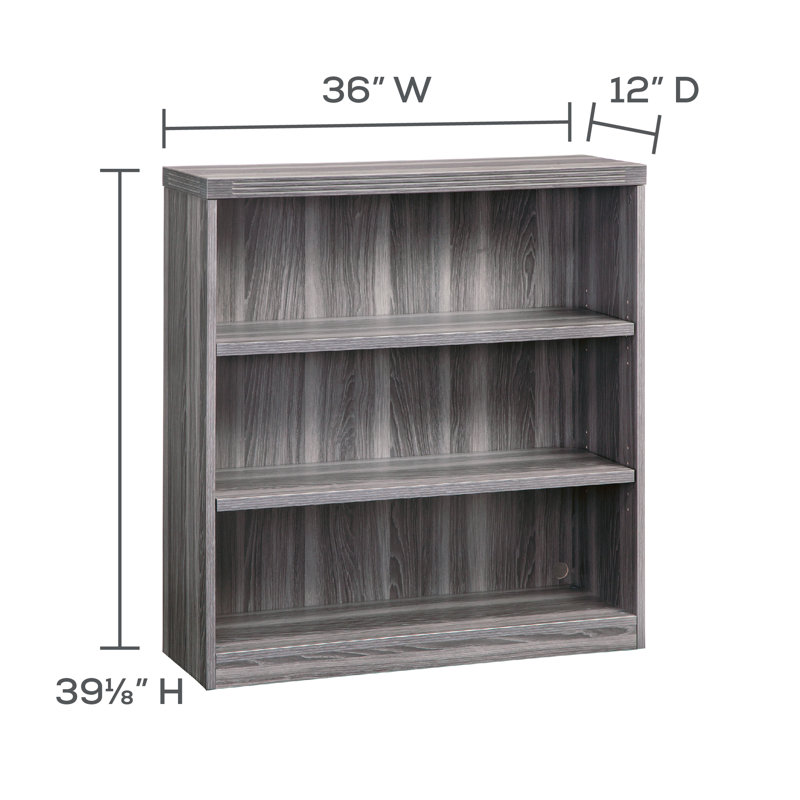 Aberdeen Standard Bookcase, Gray Steel