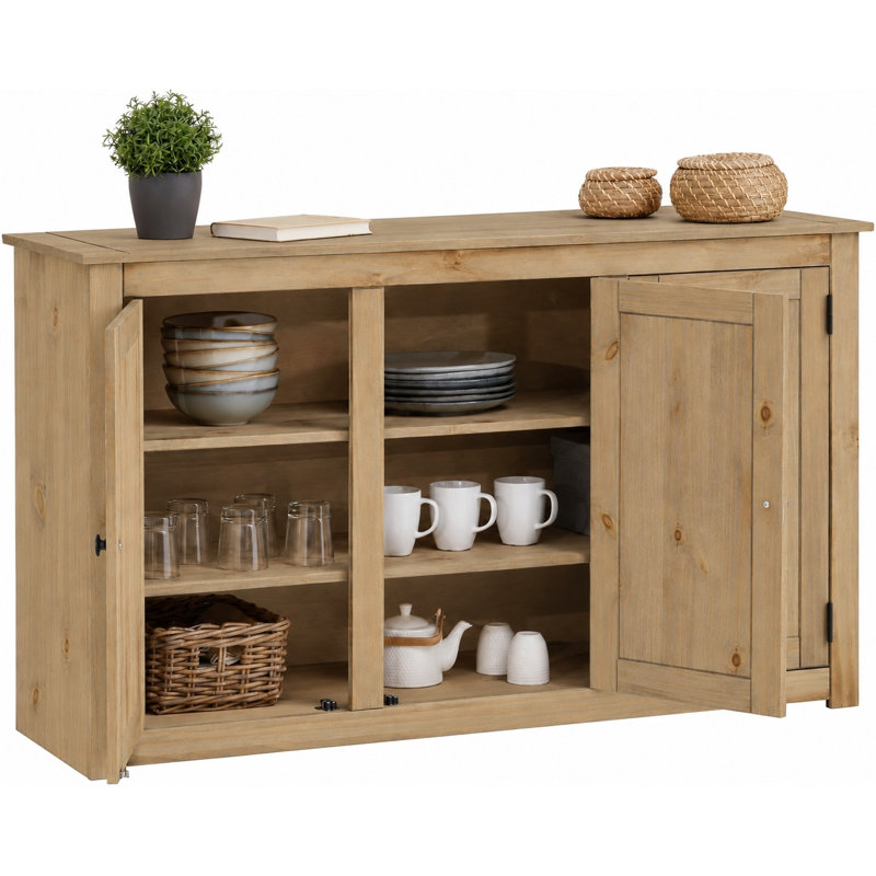 134 cm W Pine Solid Wood Sideboard