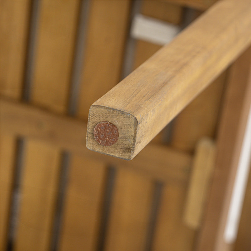 Fauteuil d'extérieur en bois d'acacia, chaises de salle à manger