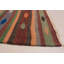 Tapis cuivre / vert / brun clair en laine tissé à plat à la main 5 pi 4 po x 10 pi 10 po Bontang
