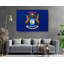«Michigan State Flag», impression sur toile tendue-333743629