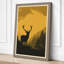 Deer in Golden Light Rustic - Wrapped Canvas-974756770-974756771