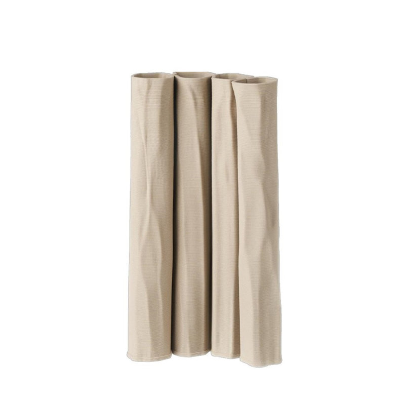 Vase en céramique beige imprimé en 3D, H 11,4 po x l 3,5 po x P 5,9 po, Beige