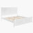 White Wakeley Size Bed With Tall Headboard & Footboard, Built-In USB Charging, Heavy-Duty Pine Wood Bed Frame-943241966-943241953
