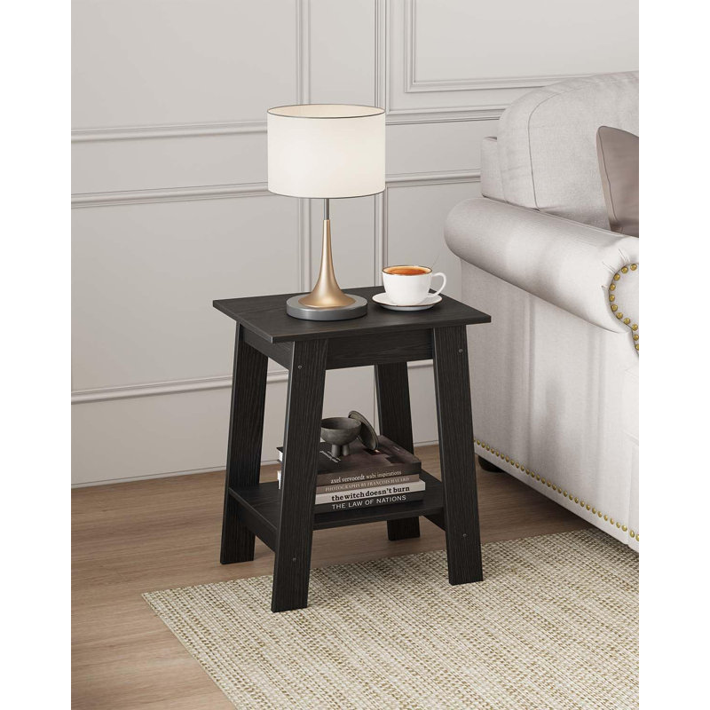 Farmhouse End Table, Black