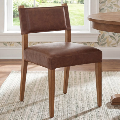 Chaise d'appoint en cuir Lorretta