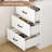 📐 76.8" Corner Bookcase with 3 Drawers – 7-Tier L-Shaped Shelf, Space-Saving Storage for Small Spaces, Apartments & Offices-500084384