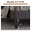 Lit plateforme tapissier Toderick avec aile de luxe et mélange de lin-985124325-985124330