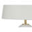 26" Transitional White Ceramic Table Lamp with Ivory/Cream Shade for Timeless Style