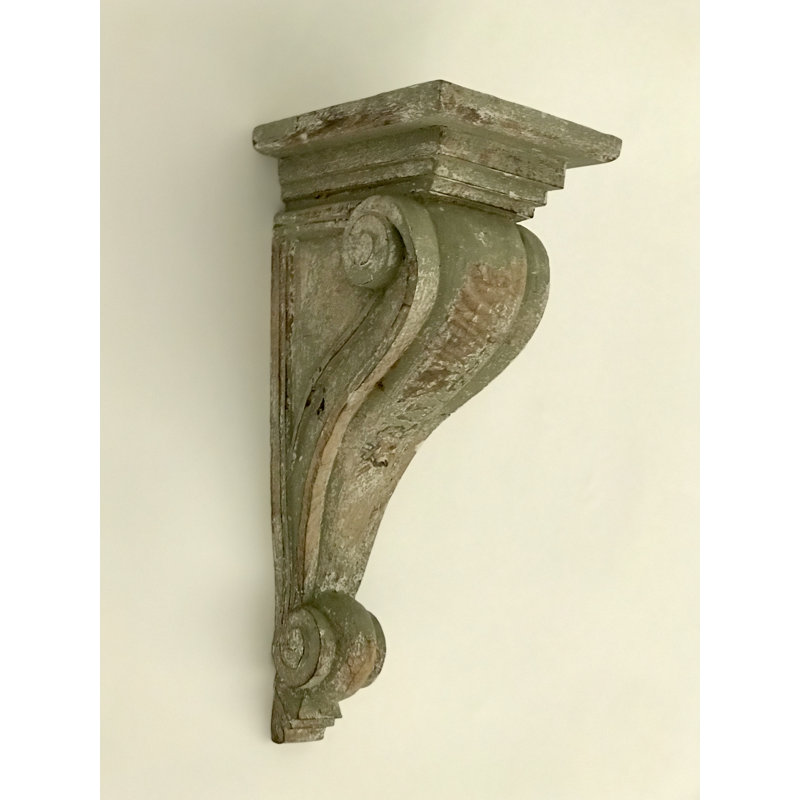 Almanza 1 Piece Solid Wood Bracket Shelf