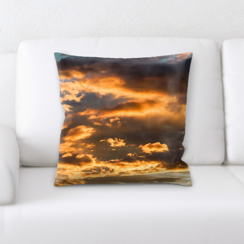 Coussin décoratif ciel soirée