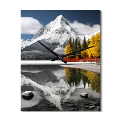 Canada beau paysage noir II - horloges murales Canada